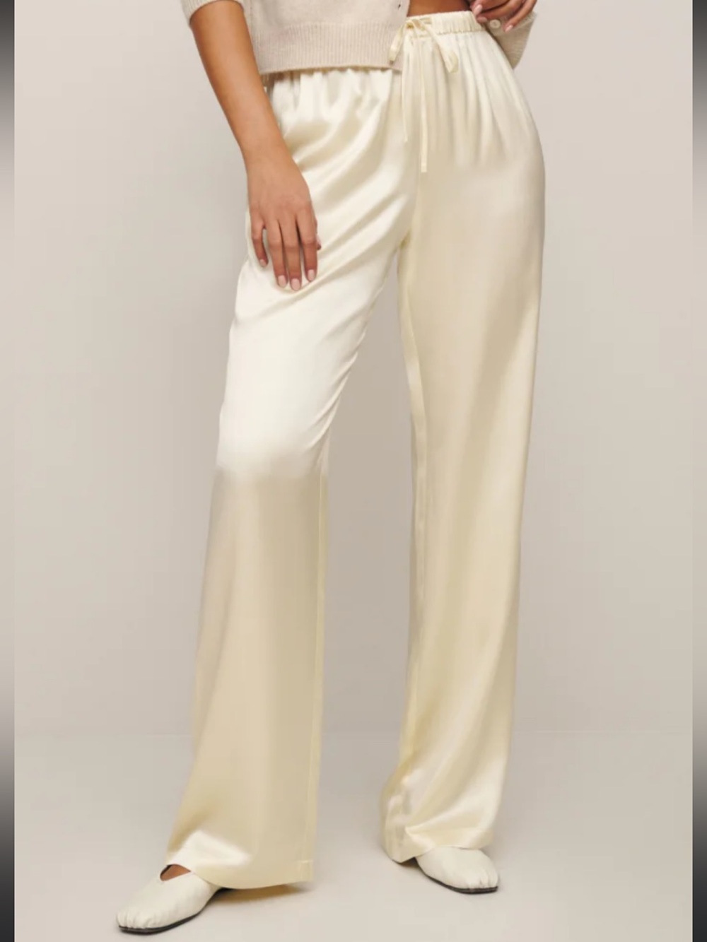 REFORMATION Silk Olina Pant